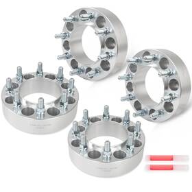 4umotor 13640378 2 Inch 8x6.5 Hub Centric Wheel Spacers 121mm Bore 14x1.5 For 2013-2024 Ram 2500 3500