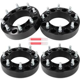 4umotor 13640386 2 Inch 8x200 Hub Centric Wheel Spacers For 05-2025 Ford F-350 Super Duty Dually