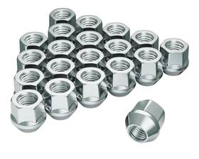 M71620oeb Adaptec 7/16-20 Open-end Bulge Acorn Lug Chrome 100 Pack By