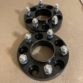 5120-5120b Aftermarket 2 Wheel Spacers Adapters 5x120 To 1.25 Inch 14x1.5 Studs 74.1mm Bore