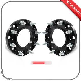 Ap129955-app App 2 Pcs 1 Inch 8x180 To 14x1.5 Wheel Spacers For Gmc Sierra 2500 3500 Hd 2011-24
