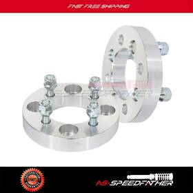 Ass119633-as Asspeedfather 2x 1 Inch 4x108 To 4x100 4 Lugs 12x1.5 Studs Wheel Spacers Fits Ford Fiesta 02-17