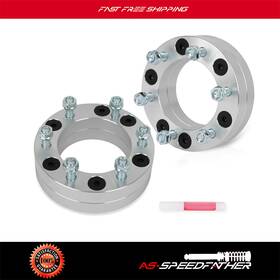 Ass127811-as Asspeedfather 2x 2 Inch 5x5.5 To 6x5.5 Wheel Spacers Fits Dodge Ram 1500 Van Ford F-150 Jeep Cj7