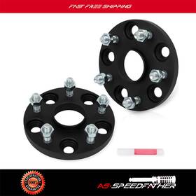 Ass127828-as Asspeedfather 2x Thick 15mm 5x4.5 5lugs 12x1.25 Studs Wheel Spacers Fits Subaru Svx 92-97