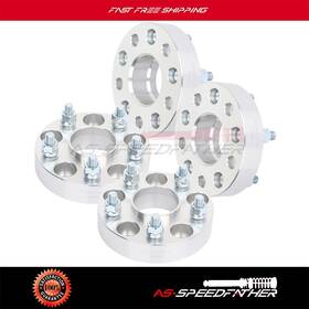Ass826132-ass Asspeedfather 4x 1.25 Inch 5x4.5 Wheel Spacers For Honda Accord Civic Acura Tl Lx M12x1.5 5 Lugs