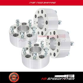 Ass826134-as Asspeedfather 4x 2.5 Inch 5x4.75 Wheel Spacers For Chevrolet Camaro Sonoma Cadillac 5 Lugs M12x1.5