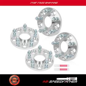 Ass842298-as Asspeedfather 4x Thick 15mm 5x4.5 5lugs 12x1.5 Studs Wheel Spacers For 1997-2021 Honda Cr-v