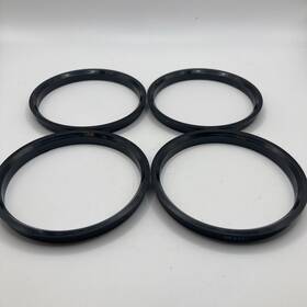 1005931s Atelierele Domnesti Set Of 4 Pa12 Nylon Car Hub Centric Rings Spigot 100.5mm To 93.1m Blk
