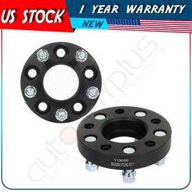 Au-119689-autoday Autodayplus 1 Inch Thick 5x4.5 1/2 Studs Black 2 Pcs Wheel Spacers For Ford Mustang Edge Ranger Au-119689-autoday Autodayplus 1 Inch Thick 5x4.5 1/2 Studs Black 2 Pcs Wheel Spacers For Ford Mustang Edge Ranger
