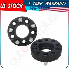 Au-119690-autoday Autodayplus 1.25 Inch Thick 5x4.5 1/2 Studs Black 2 Pcs Wheel Spacers For Ford Mustang Edge Au-119690-autoday Autodayplus 1.25 Inch Thick 5x4.5 1/2 Studs Black 2 Pcs Wheel Spacers For Ford Mustang Edge