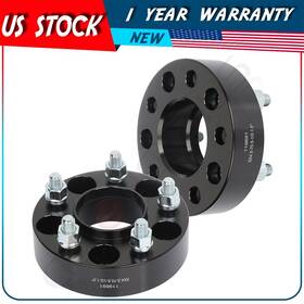 Au-119691-autoday Autodayplus 1.5 Inch 5x4.5 1/2 Studs Black 2 Pcs Wheel Spacers For Ford Mustang Edge Ranger Au-119691-autoday Autodayplus 1.5 Inch 5x4.5 1/2 Studs Black 2 Pcs Wheel Spacers For Ford Mustang Edge Ranger