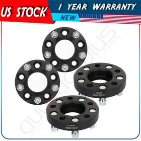 Au-826179-autoday Autodayplus 2pairs 1 Inch Thick 5x4.5 1/2 Studs Black Wheel Spacers Fits Ford Mustang 1994-2014