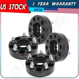 Autodayplus Au-826181-autoday 1.5 Inch 5x4.5 1/2 Studs Black 4 Pcs Wheel Spacers For Ford Mustang Edge Ranger