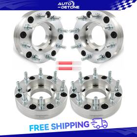 Au845397d Autodetone 2 Inch 6x135 To 8x170 14x1.5 4 Wheel Adapter Hubcentirc For Ford F150 Lobo Lincoln