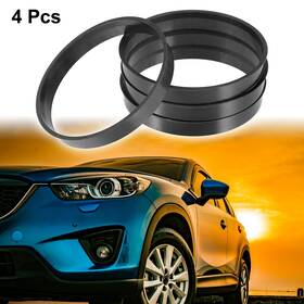 Automall Tech 743151005226 71.5mm Od To 67.1mm Id Universal Car Hub Centric Rings Plastic Black - Pack Of 4