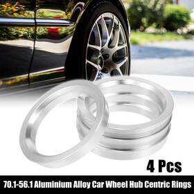 Automall Tech 745065490549 4pcs Od 70.1mm - Id 56.1mm Aluminum Alloy Car Hub Centric Rings Wheel Spacer