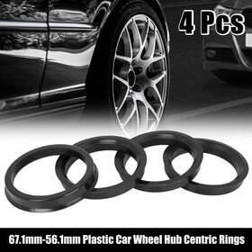 Automall Tech 752374423069 4pcs Plastic 67.1mm To 56.1mm Car Hub Centric Rings Wheel Bore Center Spacer