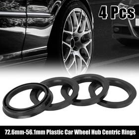 Automall Tech 752374423076 4pcs Plastic 72.6mm To 56.1mm Car Hub Centric Rings Wheel Bore Center Spacer