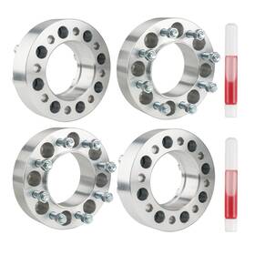 X18-4pcs-silver Autosity 4065wsa447nus 8x6.5 Hub Centric Wheel Spacers 8x6.5-2 Inch -121mm-9/16