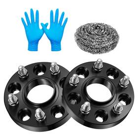 Bdfhyk Bd-05-06873s1bk-2 5x4.75 Wheel Spacers Thickness 1 Inch 2pcs Black