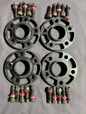 5112665g2307 Bonoss Wheel Spacers 15mm 5x112 With 20 Extended Lug Bolts