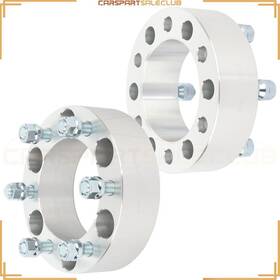 10020811 Carspartsaleclub 2 Pcs Inch 50mm 6x5.5 108mm Wheel Spacers 14x1.5 Studs For Gmc Sierra 1500