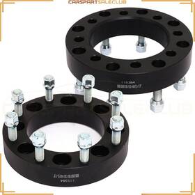 10025362 Carspartsaleclub 2 Pcs 1.5 Inch 8x6.5 To 8x180 Adapter Black Wheel Spacers For Gmc Savana 2500