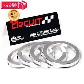 Circuit Performance Cp-set-hrn-alu-73.1-60.1 73.1mm Od To 60.1mm Id Silver Aluminum Hub Centric Rings