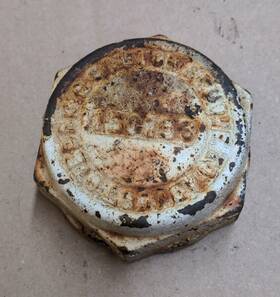 6502539 Clark Bobcat 600 610 Clutch Adjustment Hub Cap Cover Nut Melroe 6502539 Clark Bobcat 600 610 Clutch Adjustment Hub Cap Cover Nut Melroe