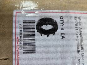8170-8170h-c14 Coyote Pair 6061 Aluminum Wheel Adapters - 8x170-8x170 2.0 Hc 124.9m 9/16