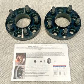 555-6611 Coyote Premium Wheel Accessories 2015-2025 Mustang Spacers Hub Centric 1.0 Inch 25mm V6/ecoboost/gt/dark Horse