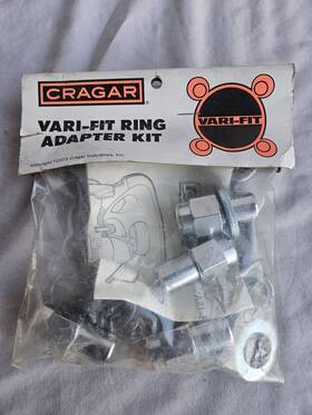 16-20rh Cragar 29425 Wheels Vari-fit Ring Adapter Kit 4.25 Inch B.c. 4 Bolt 7/16-20rh Lugs