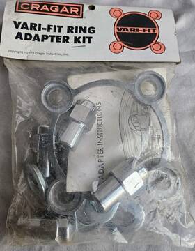 29427 Cragar Wheels Vari-fit Ring Adapter Kit 4.25 Inch B.c. 4 Bolt 12mmx1.25rh Lugs