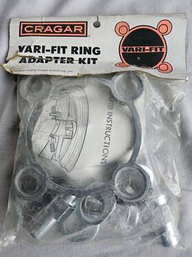 Cragar 29459 Wheels Vari-fit Ring Adapter Kit 4.5 Inch B.c. 4 Bolt 12mmx1.50rh Lugs