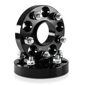 514370525b-blk-v4 Customadeonly 25mm 1 Inch Hubcentric Black Wheel Spacers 5x4.5 Compatible For Ford Explor