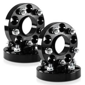 Customadeonly 796017550224 25mm 1 Inch Hubcentric Black Wheel Spacers 5x120 Compatible F