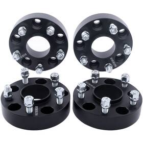 1001-001001-2341 Dcvamous 4pc Black 5x4.5 Hubcentric Wheel Spacers 1.5 Inch With 1/2 Studs Co 1001-001001-2341 Dcvamous 4pc Black 5x4.5 Hubcentric Wheel Spacers 1.5 Inch With 1/2 Studs Co