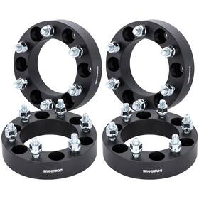 11006-38b4 Dcvamous 4pc Black 6x5.5 Wheel Spacers 1.5 Inch 14x1.5 Studs Compatible With