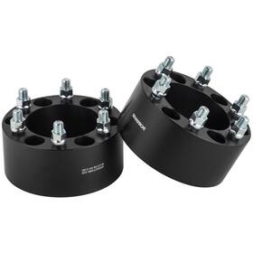 11006-75b2 Dcvamous 2pc Black 6x5.5 Wheel Spacers 3 Inch With 14x1.5 Studs Compatible M