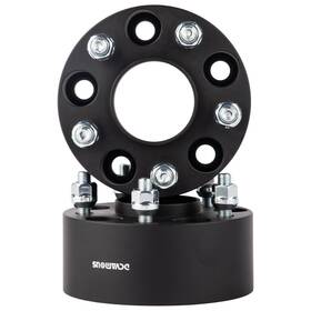 11028-76b2 Dcvamous 2pc Black 5x4.75 Hubcentric Wheel Spacer 3 Inch 12x1.5 Studs Compatible