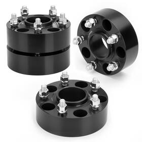 Ff-6307bk Dynofit 2 Inch Wheel Spacers 5x5 Hubcentric For Wrangler Jk Grand Cherokee Wj/wk - 4pcs