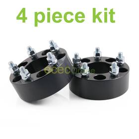 4x-38mm-5114.3-70.5-nolip-bk Efficient Commerce 4pc 1.5 Inch Black 5x4.5 5x114.3 Wheel Spacers 70.5mm Bore 1/2 Stud For Many Ford