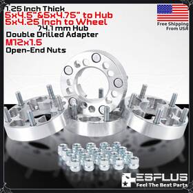 5475-5425 Esaccessoryparts 4x 1.25 Inch Different Wheel Adapter Conversion 5x4.75 Hub To 5x4.25 M12x1.5 Stud 5475-5425 Esaccessoryparts 4x 1.25 Inch Different Wheel Adapter Conversion 5x4.75 Hub To 5x4.25 M12x1.5 Stud