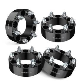 Evil Energy Os06203s1bk 6x5.5 Wheel Spacers 2 Inch 6x108 Mm 6 Lugs 108mm Hub Bore M12x1.5 Studs Black