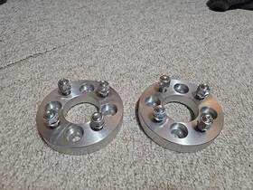 4100-4400t-10 Ezaccessory 2 Wheel Adapters 4 Lug 100 To Inch Spacers 4x100 4x4 Thickness 1
