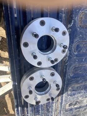 4100-5450b-175 Ezaccessory 2 Wheel Adapters 4 Lug 100 To 5 4.5 Spacers 4x100/5x4.5 1.75 Inch