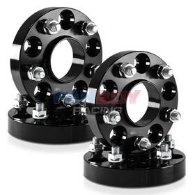 514160125b-blk-x2-fb Fanboy Racing 4x 5x4.5 Wheel Spacers Hubcentric For Is250 Is300 Is350 Gs350 Camry 25mm Black