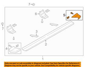 Fl3z16a455cb Ford Oem 15-23 Expedition Cab Running Board-rear Cap