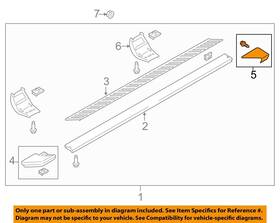 Fl3z16n455ba Ford Oem 15-18 F-150 Running Board Step-rear Cap Left Fl3z16n455ba Ford Oem 15-18 F-150 Running Board Step-rear Cap Left