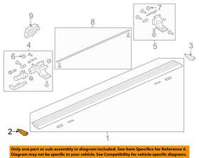 Jl1z16a455ab Ford Oem 18-23 Expedition Running Board-front Cap